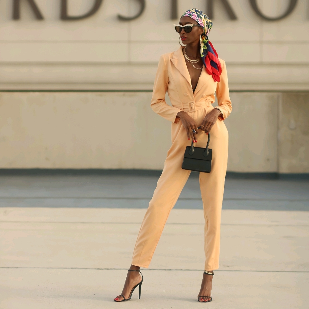SOLD MissGuided TALL Yellow Blazer Jumpsuit